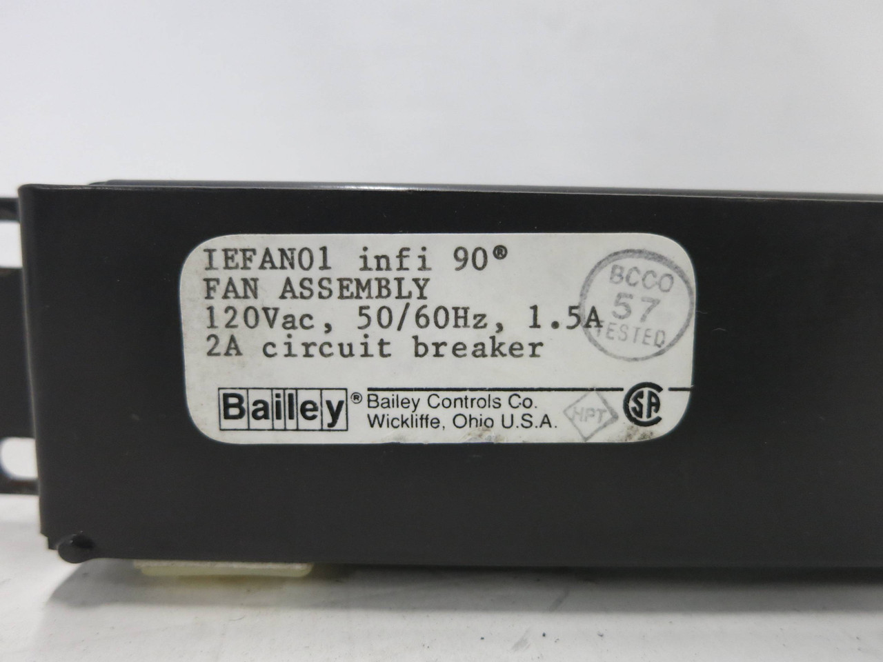 Bailey IEFAN01 infi90 Fan Module Assembly Symphony Network 90 ABB IE-FAN-01 (DW1293-1)