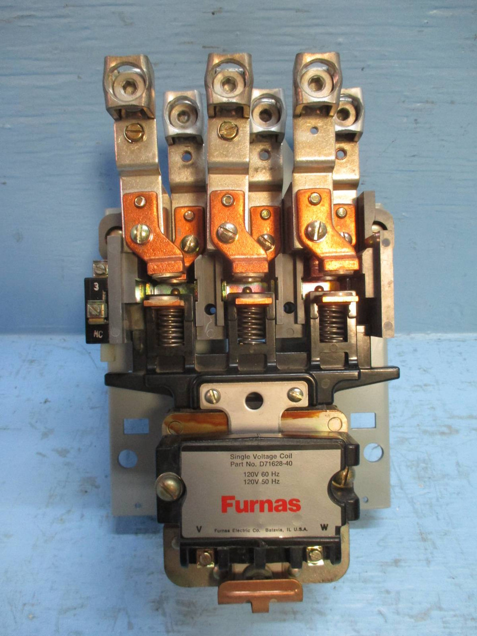 Furnas 40JB32A* Size 4 135A Contactor 120V Coil 100 HP 600Vac Series B Sz4 (EBI1637-10)