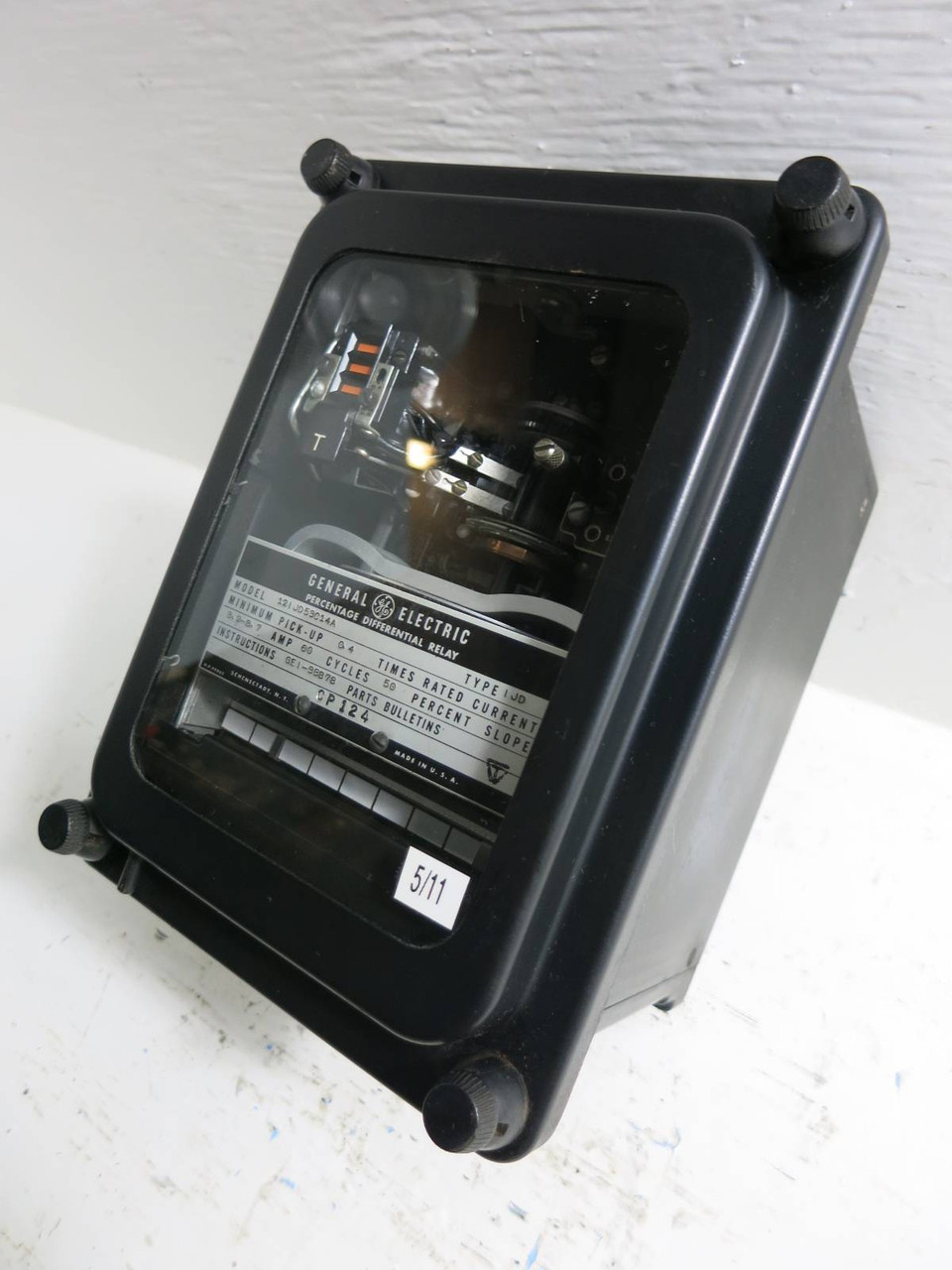 General Electric 12IJD53C14A Percentage Differential Relay GE Type IJD 8.7 Amp (TK4582-8)