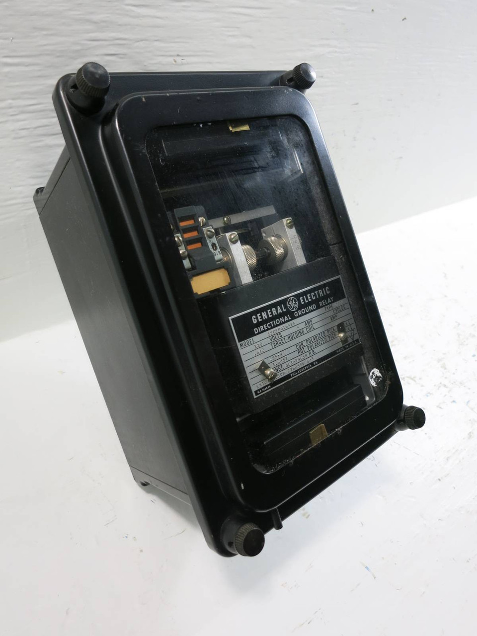Image of General Electric 12CFPG16A1A Directional Ground Relay GE 120V 5A Type CFPG