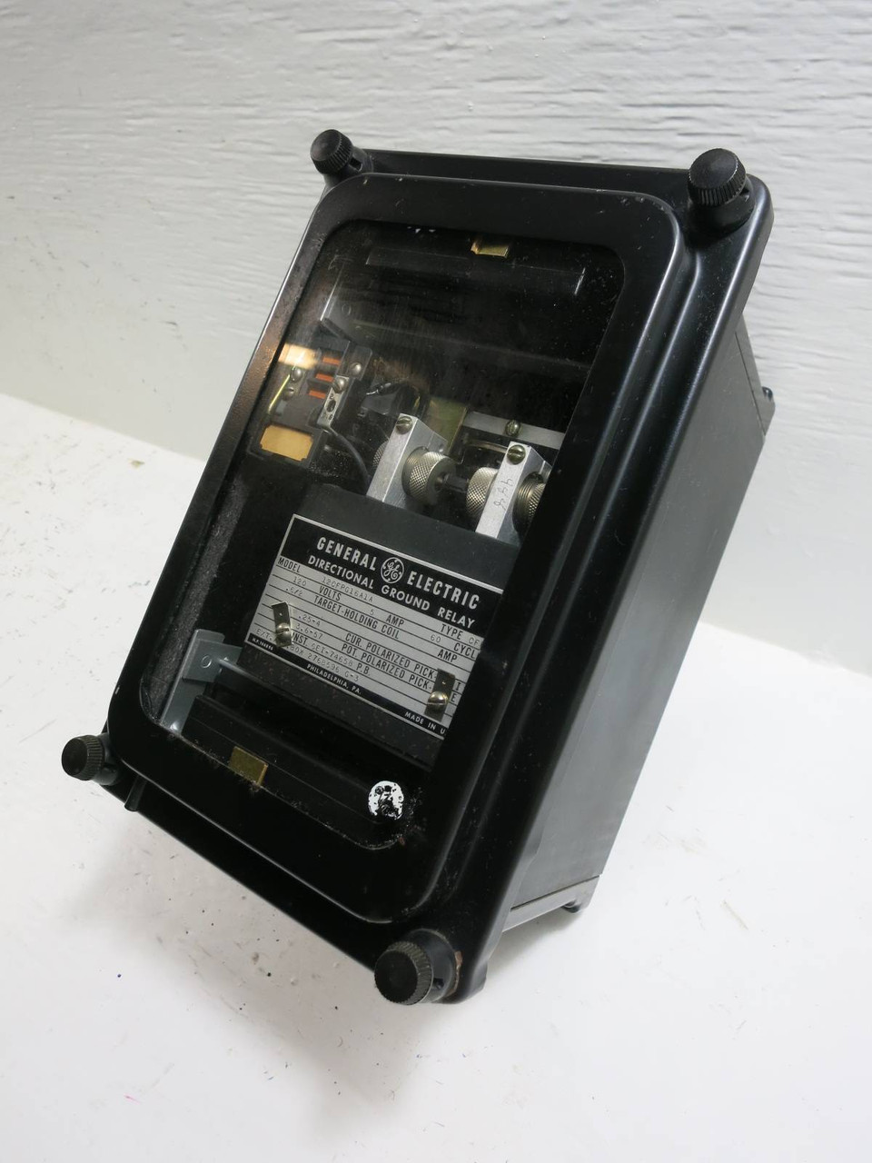 General Electric 12CFPG16A1A Directional Ground Relay GE 120V 5A Type CFPG (TK4594-1)