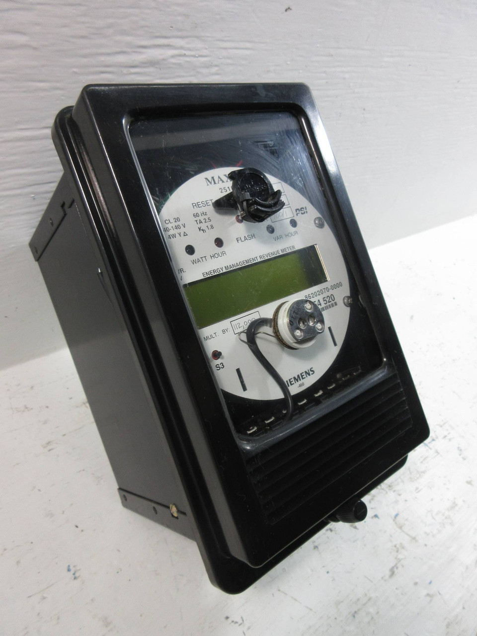 Siemens 86202070-0000 MAXsys Energy Management Revenue Meter Quad4 Modem 70495-1 (TK4612-1)