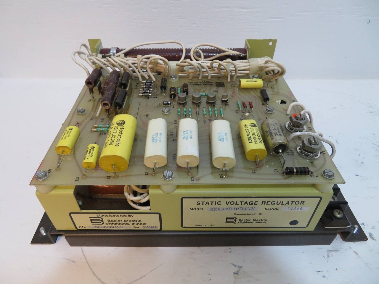 Basler Electric Static Voltage Regulator SR8A2B10B3AX SVR Module 120V 9060200126 (NP2175-1)