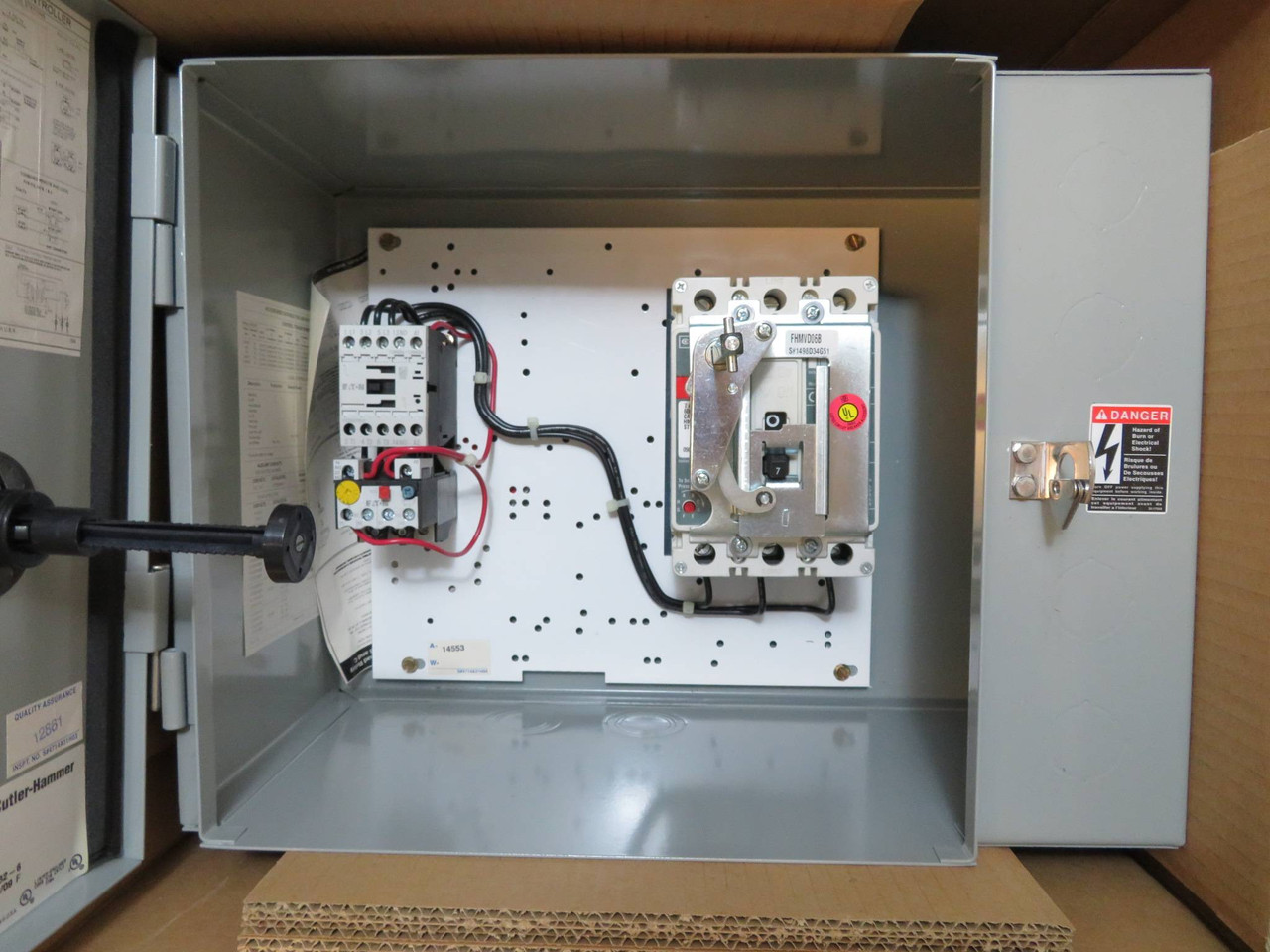 NEW Eaton ECX25B1AAC Combination Starter Breaker FVNR 7 Amp NIB Cutler Size 1 (NP2179-4)