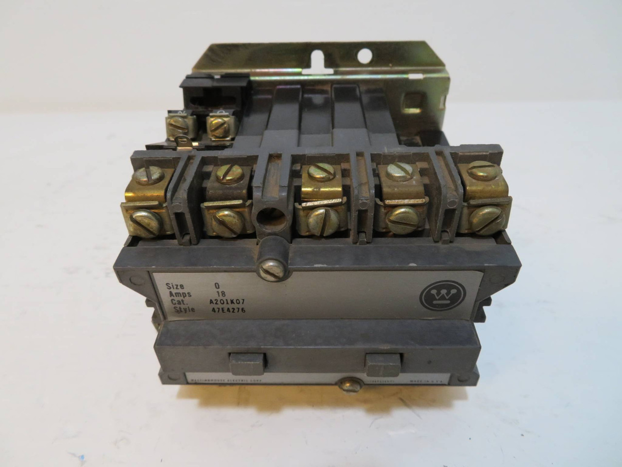 Westinghouse A201K07 Size 0 Contactor CH A201KO7 5 Pole 277 Coil 18A 5HP 47E4276 (NP2220-1)