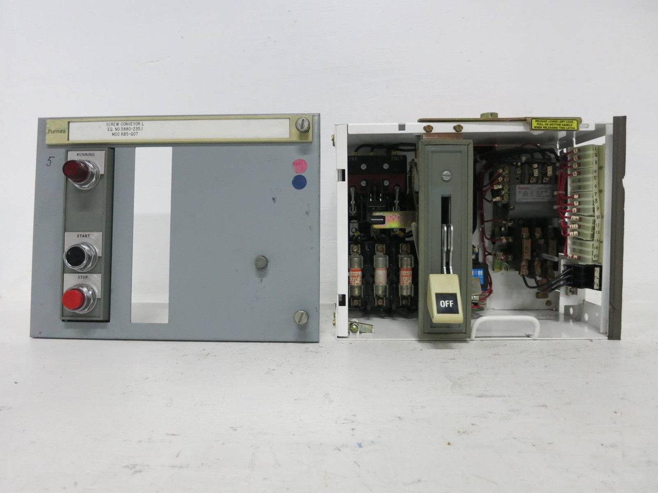 Siemens Tiastar Furnas System 89 Size 1 Starter 30 Amp Fused 12" MCC Bucket Sz1 (TK4633-61)