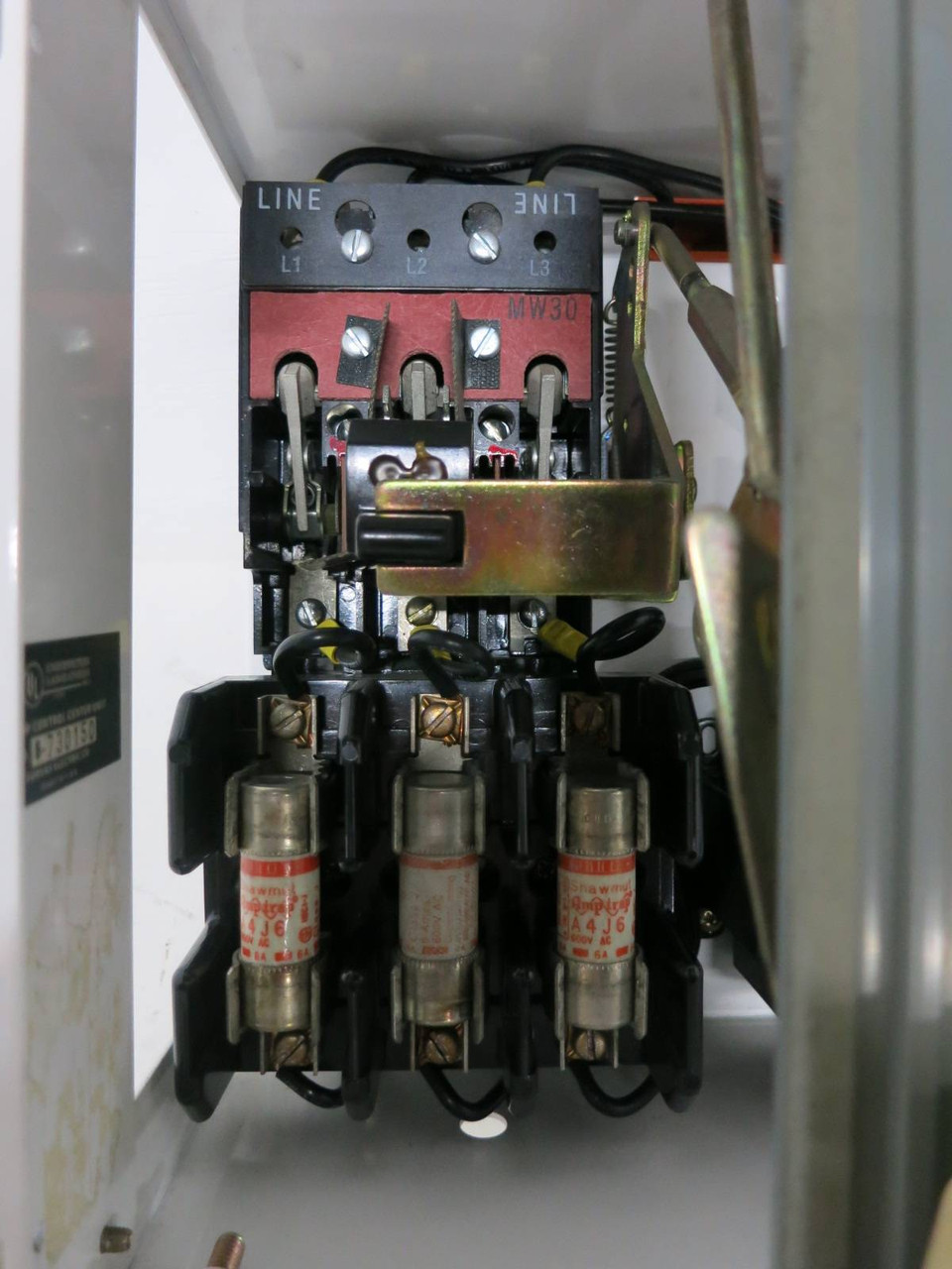 Siemens Tiastar Furnas System 89 Size 1 Starter 30 Amp Fused 12" MCC Bucket Sz1 (TK4633-61)