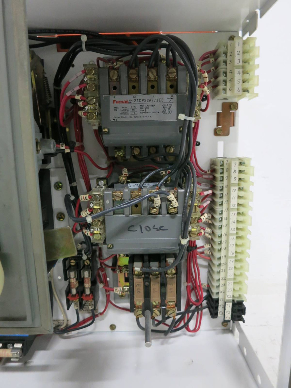 Siemens Tiastar Furnas System 89 Size 1 Rev. Starter Fused 30 Amp 18" MCC Bucket (TK4634-18)