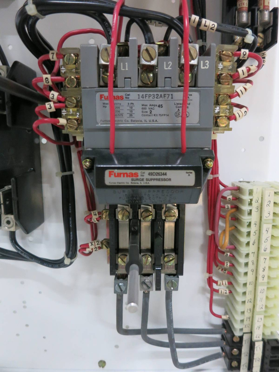 Siemens Tiastar Furnas 89 100 Amp Fusible Size 2 Starter 24" MCC Bucket Sz2 100A (TK4643-6)