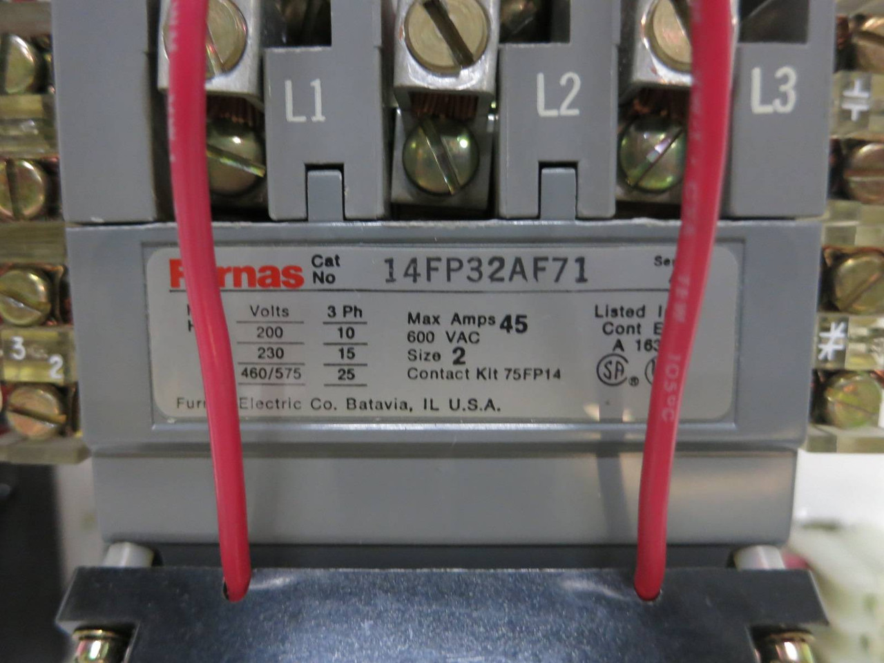 Siemens Tiastar Furnas 89 100 Amp Fusible Size 2 Starter 24" MCC Bucket Sz2 100A (TK4643-6)