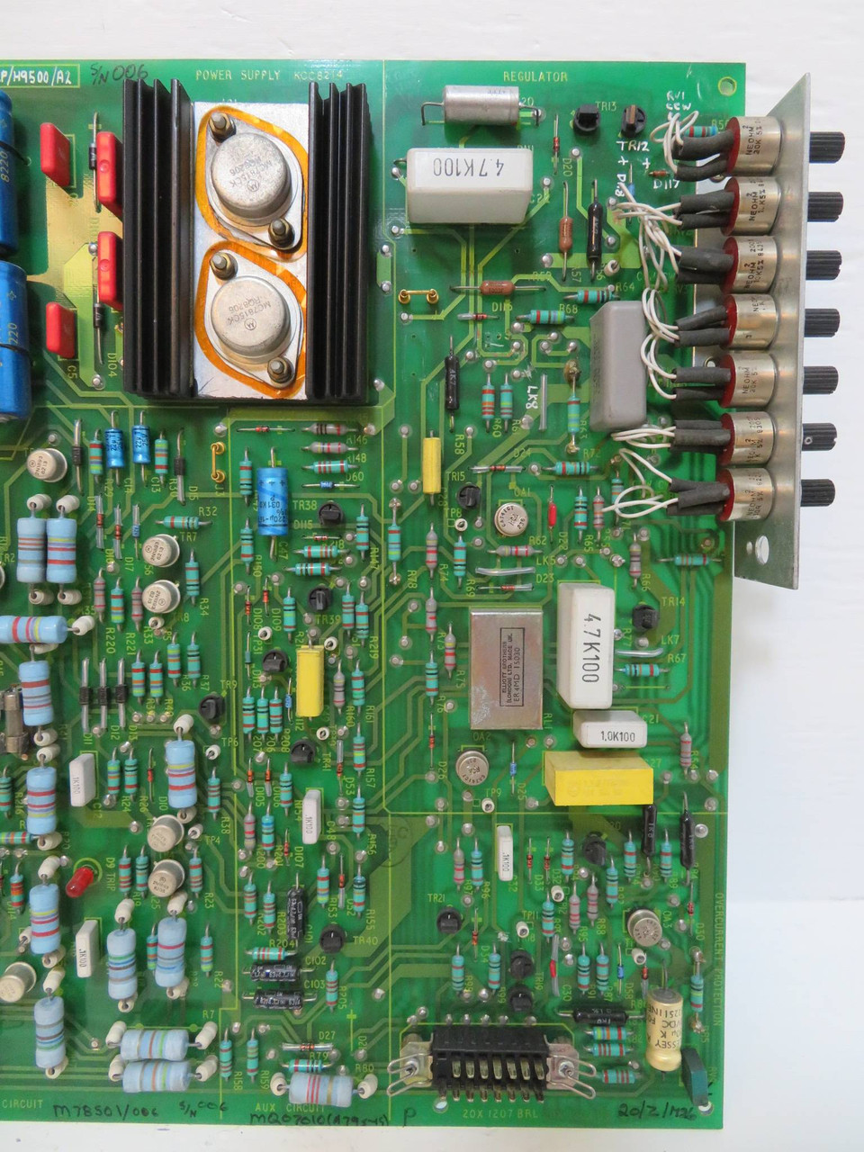 GEC Alstom 20X1207 BRL Power Supply Board KCC8214 PCB KCC 8214 Circuit 20X 1207 (NP2238-3)