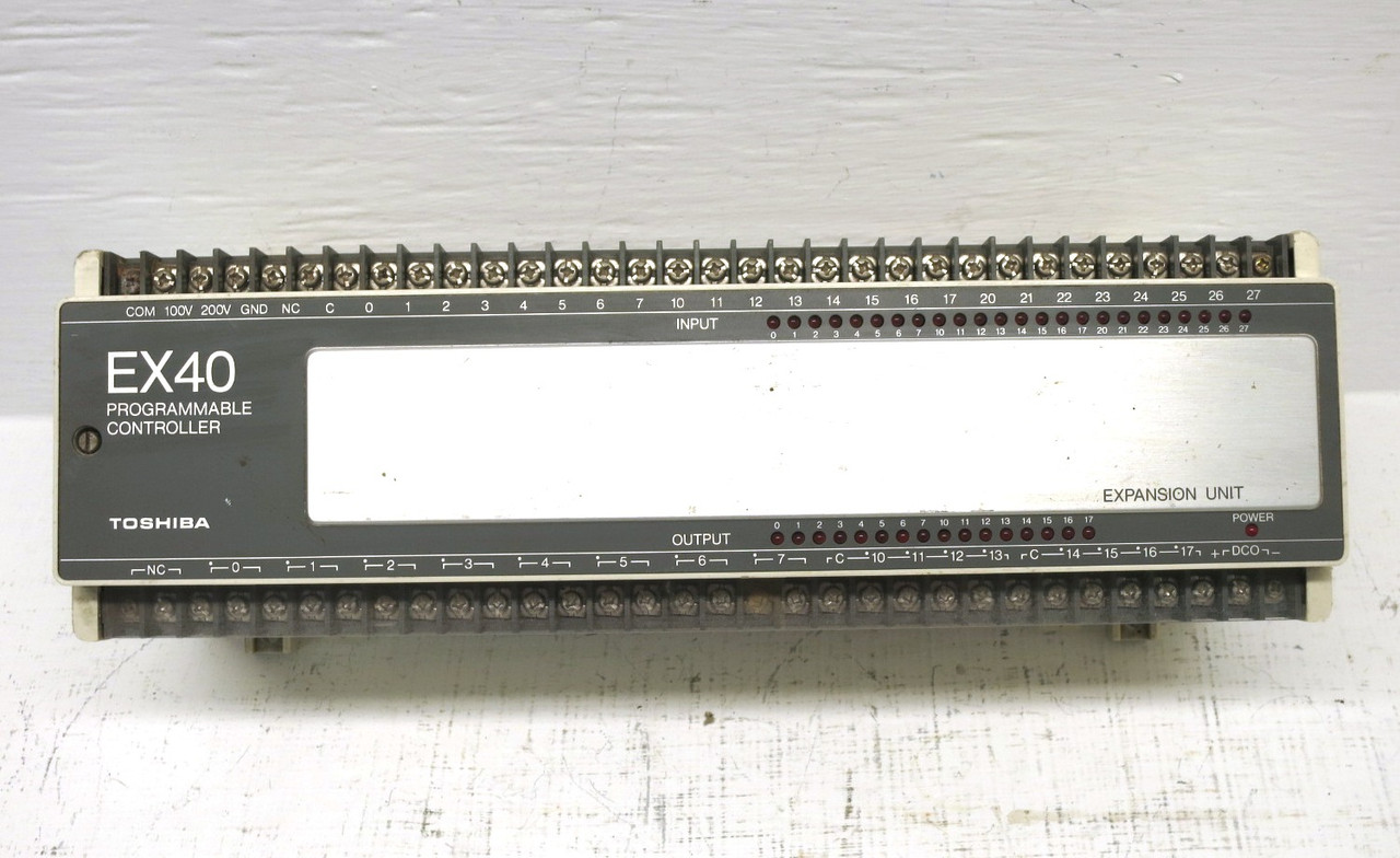 Toshiba EX40*2ECAA5 Programmable Controller Expansion Unit EX40 PLC Module (EBI4832-1)