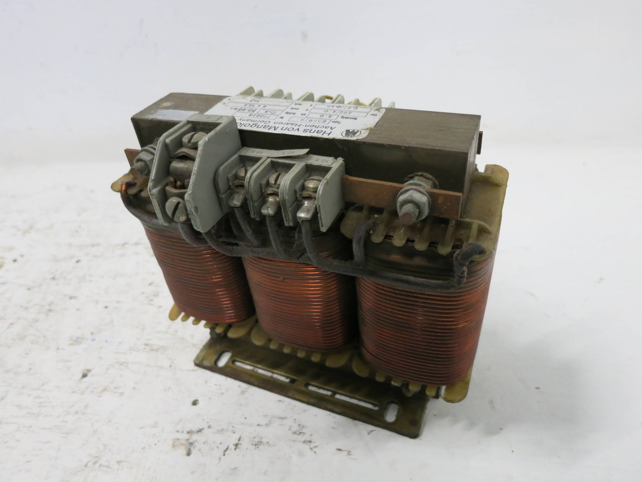 Hans von Mangoldt E58879 350VA 3PH Line Reactor Dy5 380/460V - 3x 10.5V 11.2A (DW1366-1)