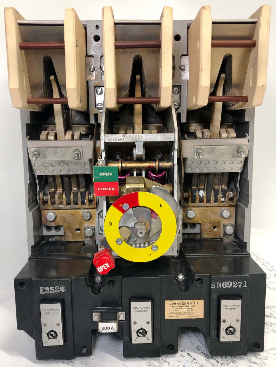 GE TPS203F 2000A Power Break Circuit Breaker w/ 800 Amp Trip General Electric 3P (EM3354-2)