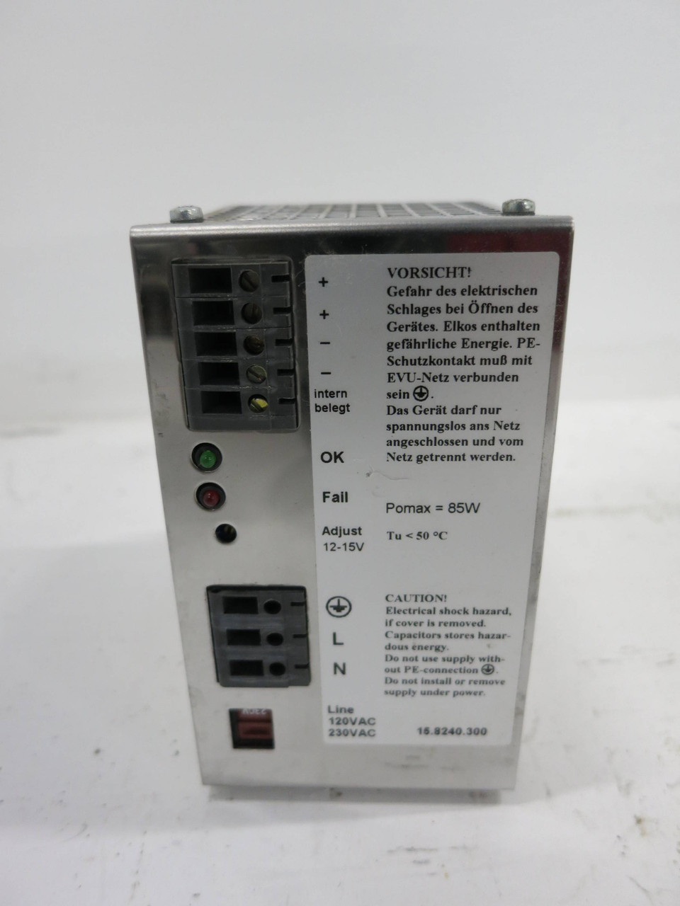 MGV PH100-1306 DC Power Supply 120/230 VAC to 13.8 VDC 6A Stromversorgungen (DW1378-3)