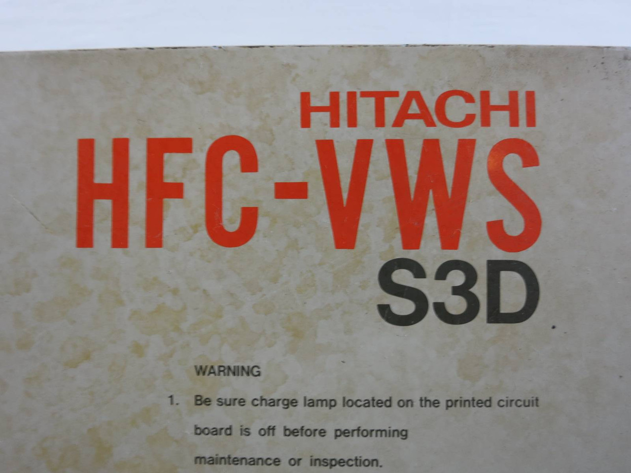 Hitachi HFC-VWS-16HF3D 20 HP S3D AC Transistor Inverter VS Drive 15 HP 460V 31A (TK4703-2)