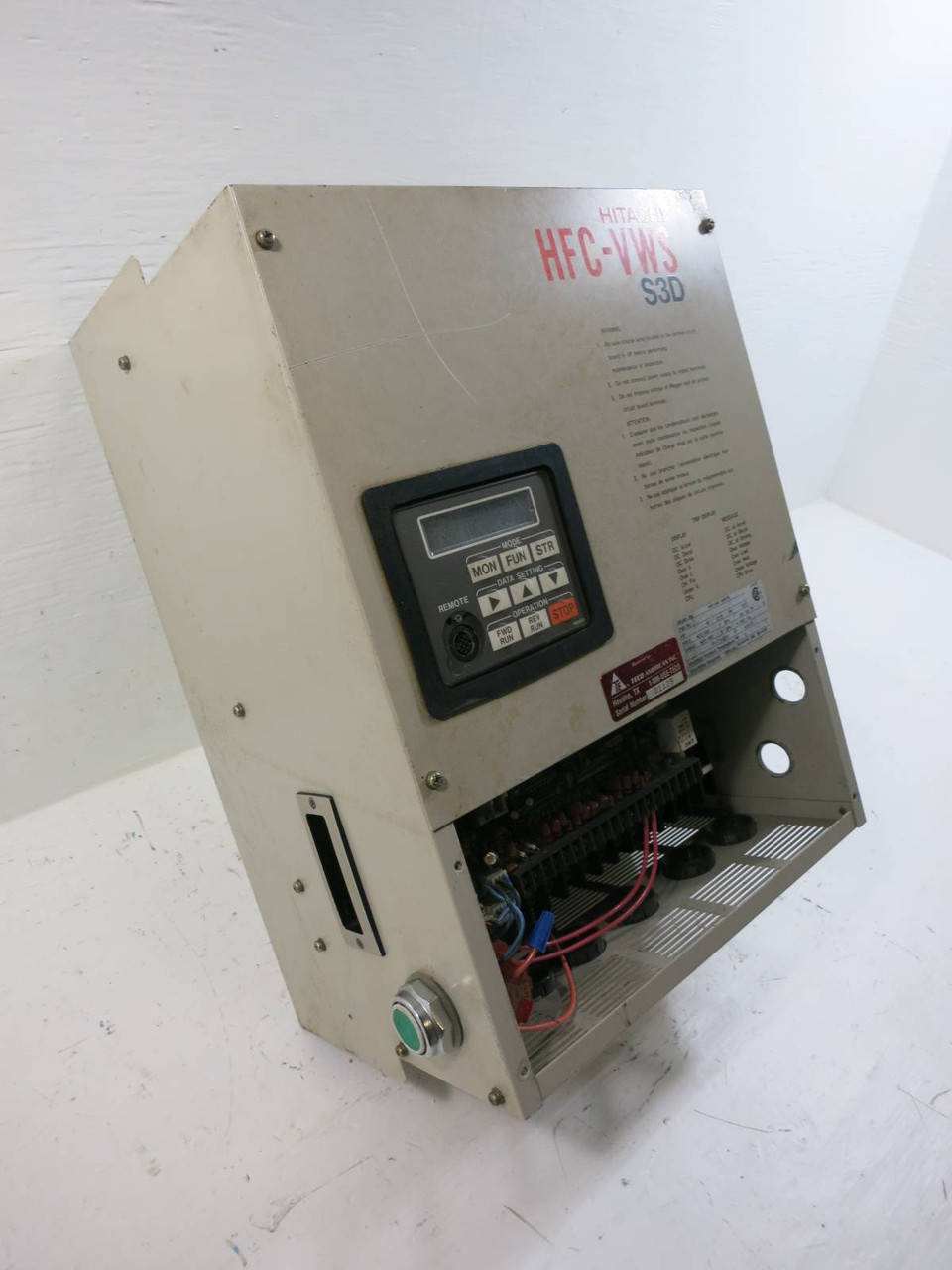 Hitachi HFC-VWS-16HF3D 20 HP S3D AC Transistor Inverter VS Drive 15 HP 460V 31A (TK4703-2)