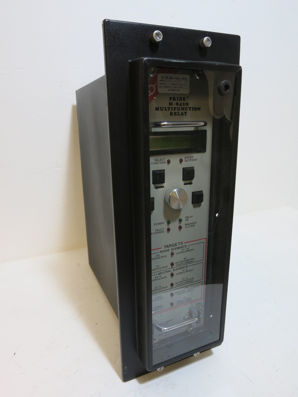 Beckwith PRIDE M-0420 Multifunction Relay Protection Module 48VDC (DW1400-2)