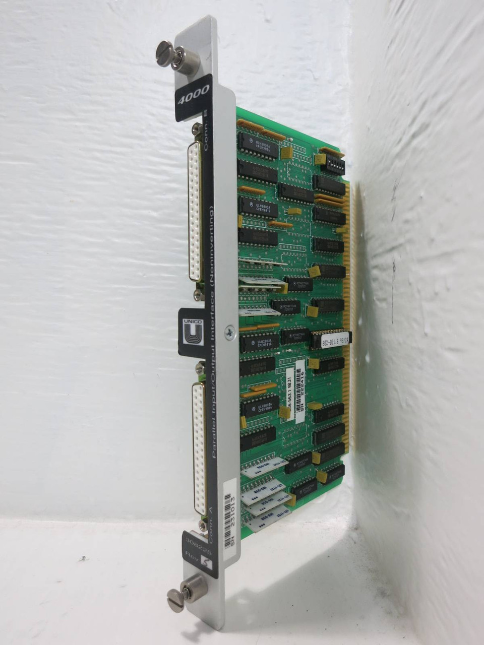 Unico 308225 Rev. 5 Parallel Input / Output Interface Module Board 306-563.1 (TK4733-1)