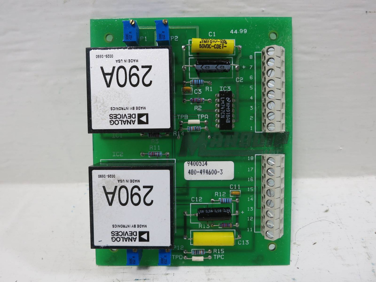 Marquip 9400534 Speed Ref. ISO Card Module Board PLC (TK4757-1)
