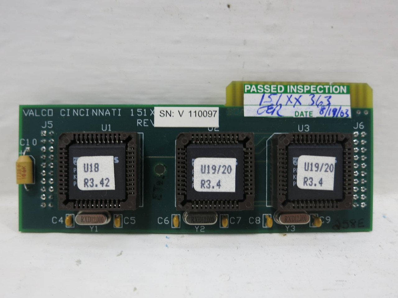 Valco Cincinnati 151XX363 PC Board PLC Card (TK4762-1)