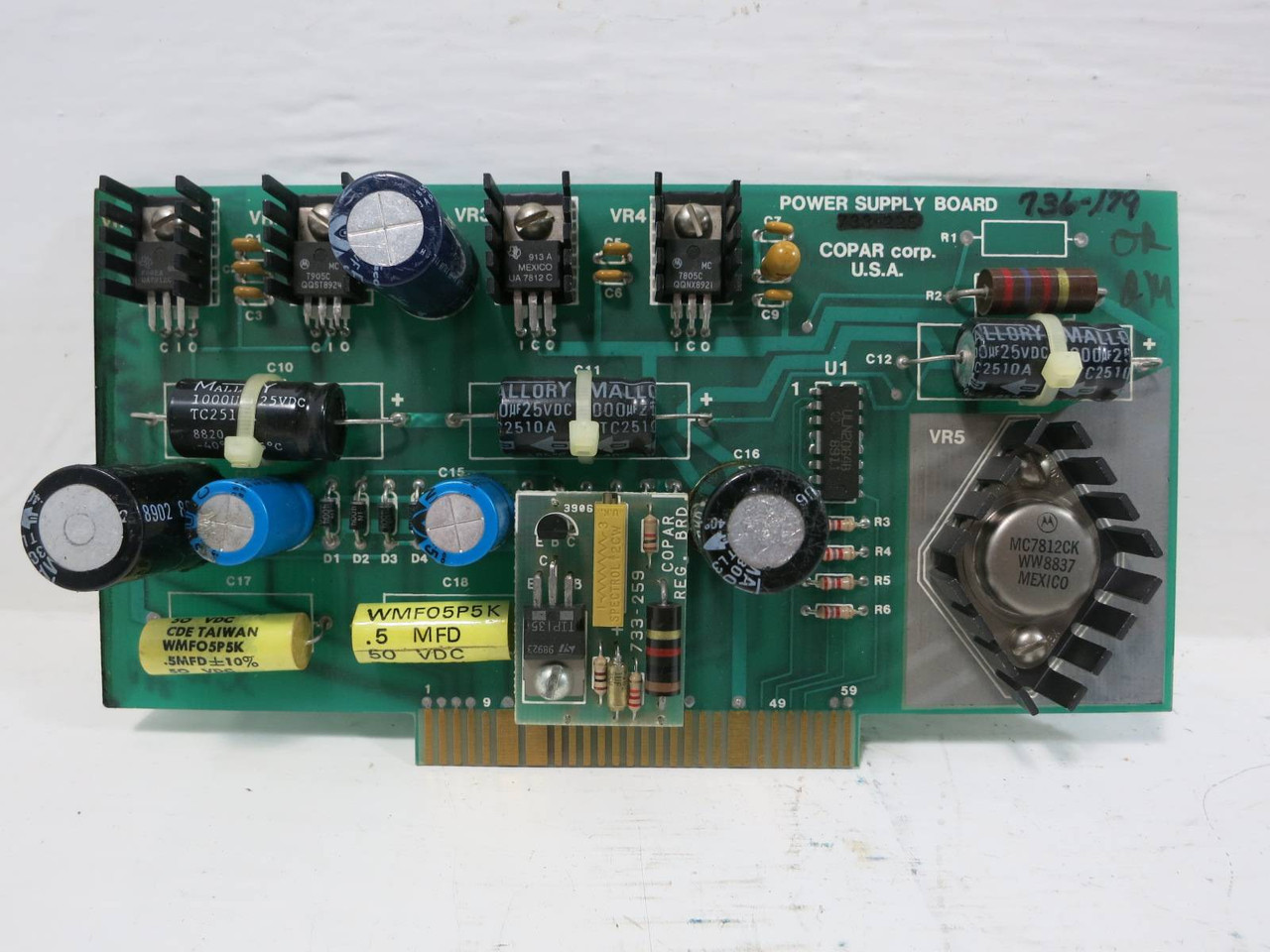 Copar 736-179 Power Supply Board PLC Card (TK4765-1)
