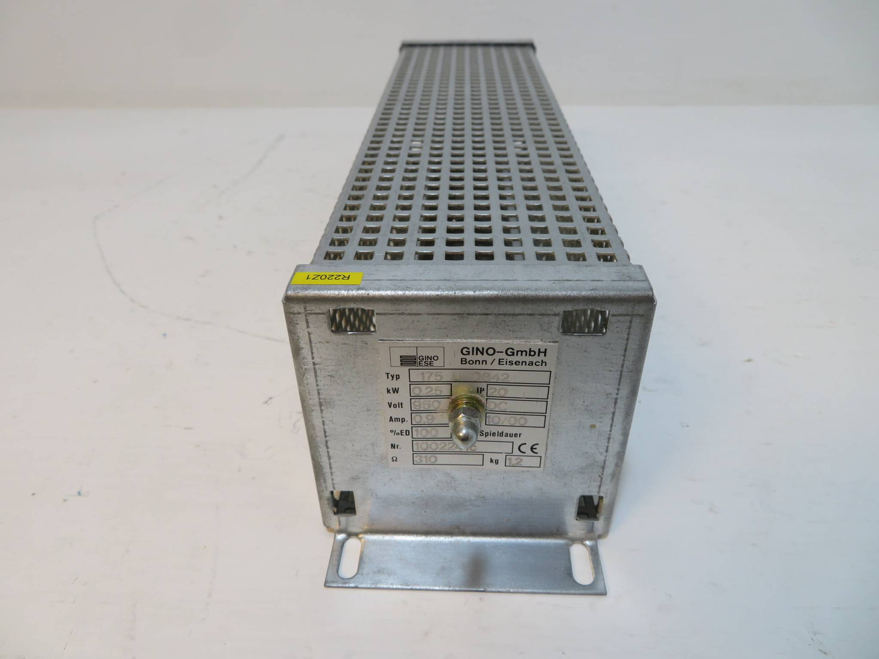 GINO ESE Type 175 U 0842 Resistor 0.25 kW 20 IP 950 Volt DC 175U0842 0.9 Amp (NP2267-4)