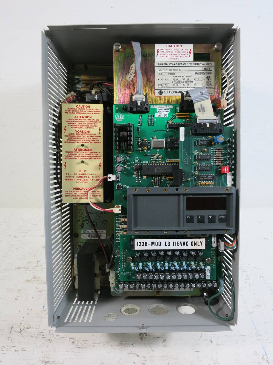Allen Bradley 1336-B003-EAD-L3-S1 3 HP 1336 AC VS Drive AB 3HP 4.8kVA 460V 6A (TK4795-1)