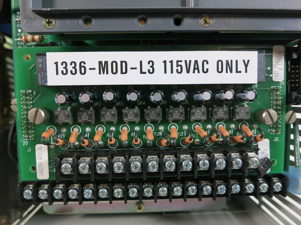 Allen Bradley 1336-B005-EAD-FA2-L3 5 HP 1336 AC VS Drive AB 5HP 7.6kVA 460V 9.6A (TK4793-1)