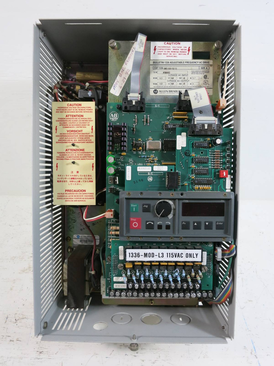 Allen Bradley 1336-B003-EAD-FA2-S1 3 HP 1336 AC VS Drive AB 3HP 4.8kVA 460V 6A (TK4797-1)