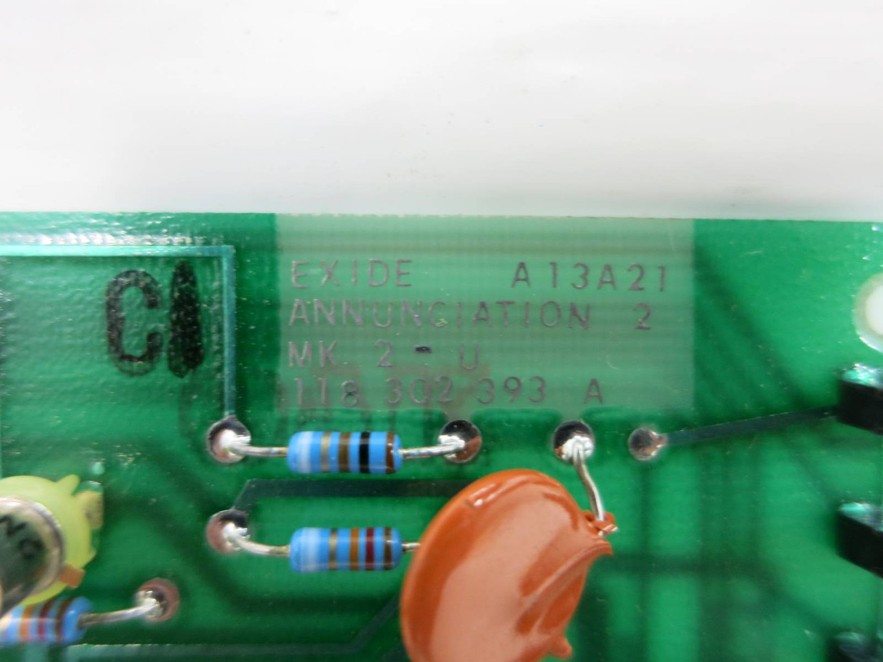 Exide 118-302-393-A A13A21 Annunciation 2 Board Card 118302393 A (TK4805-1)