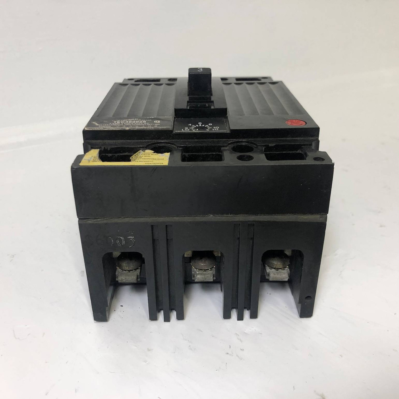 GE TEC36003S 3A Mag-Break Circuit Breaker 480/600V 3 Pole 3 Amp General Electric (EM3436-11)