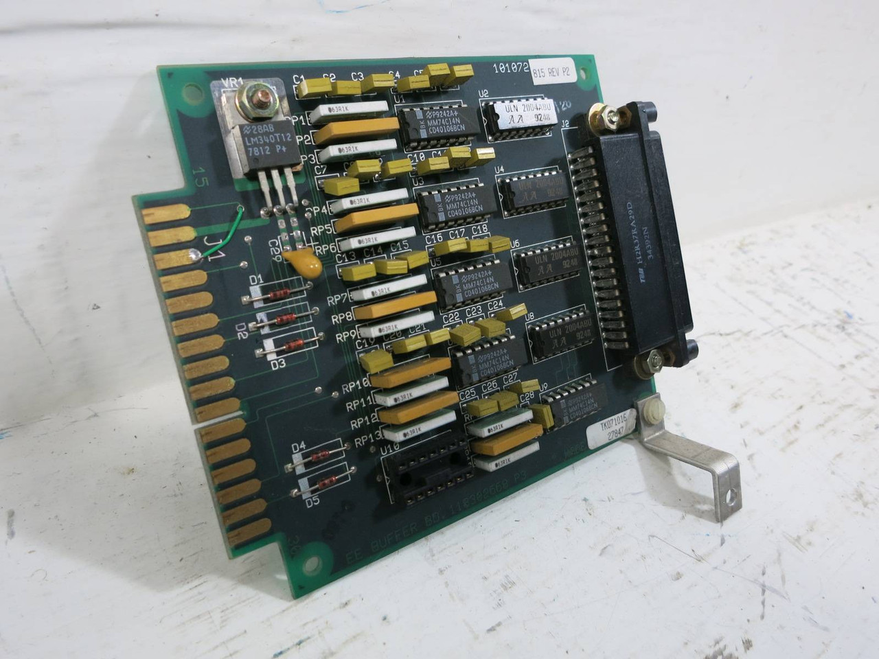 Image of Exide Electronics 101072-815 Rev. P2 EE Buffer Board Card PLC 118302668 P3