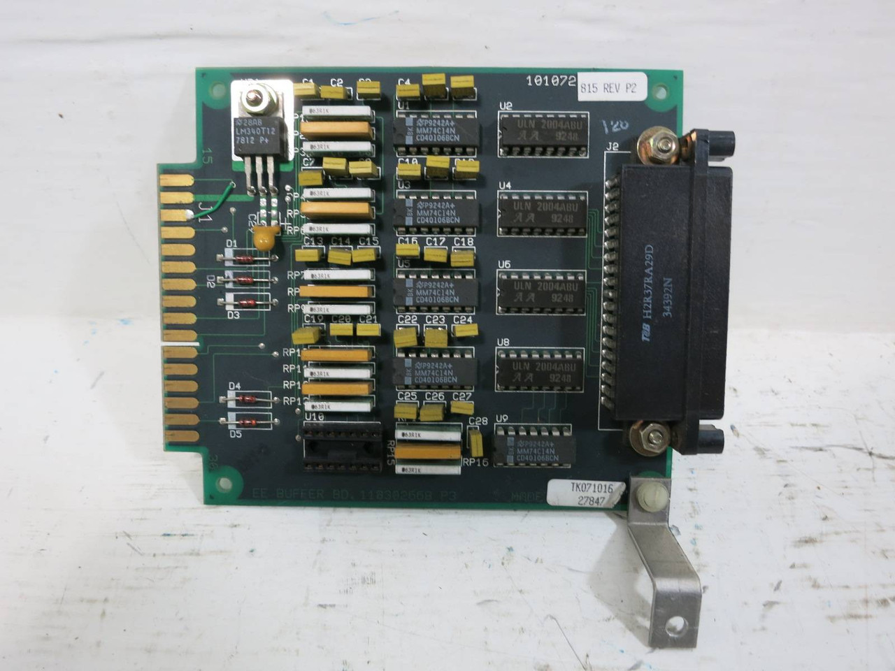 Exide Electronics 101072-815 Rev. P2 EE Buffer Board Card PLC 118302668 P3 (TK4855-3)