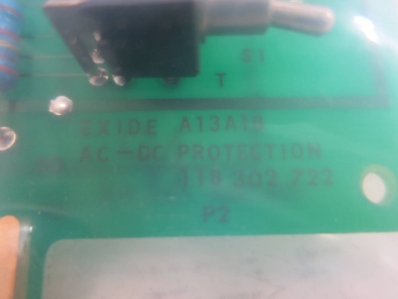 Refurbished Exide 101072909 A13A18 AC-DC Protection Board 118-302-722 PLC (TK4861-1)