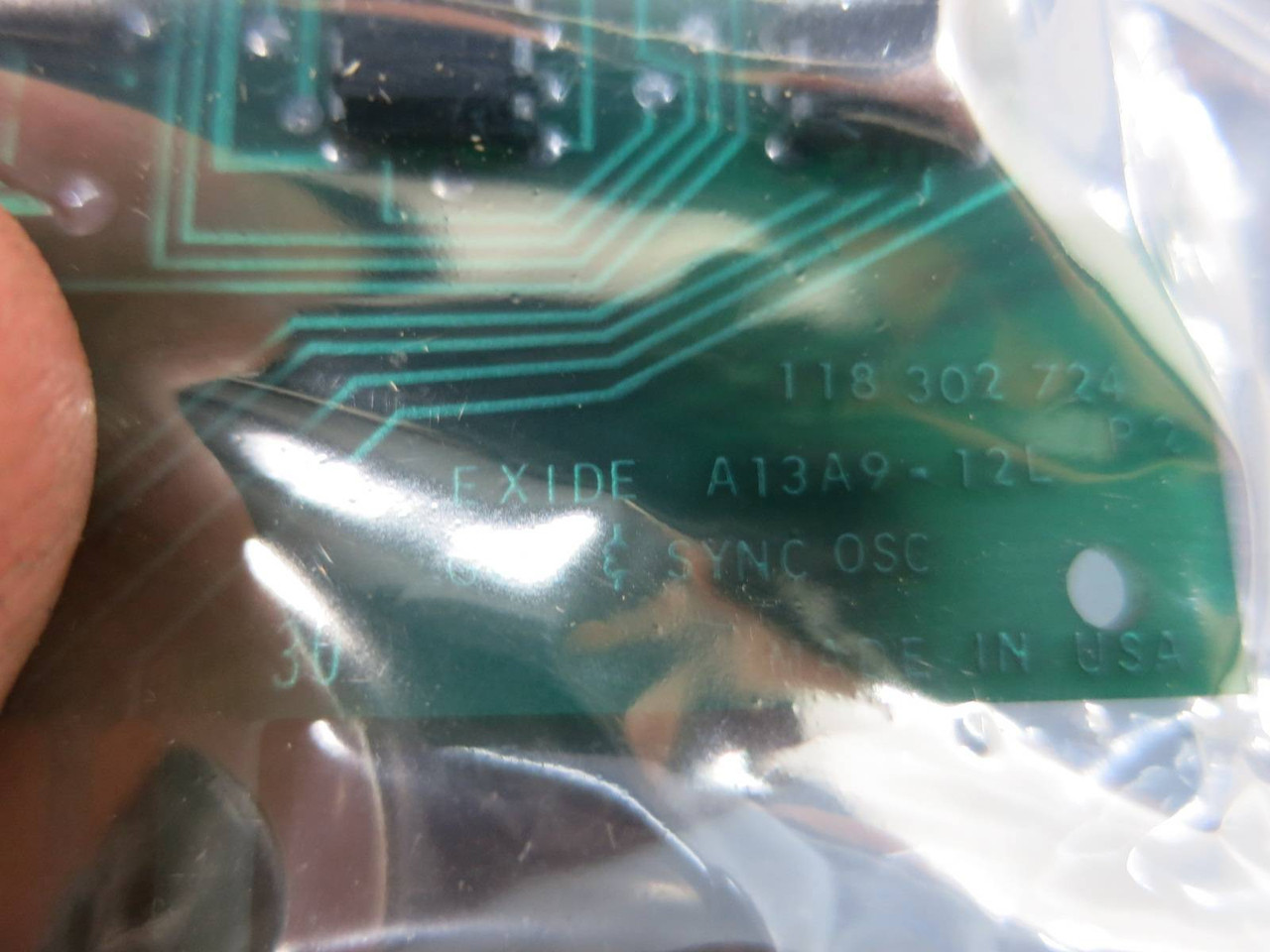 Refurbished Exide 101072910 A13A9-12L G.T. & Sync OSC Board 118-302-724 PLC (TK4862-1)