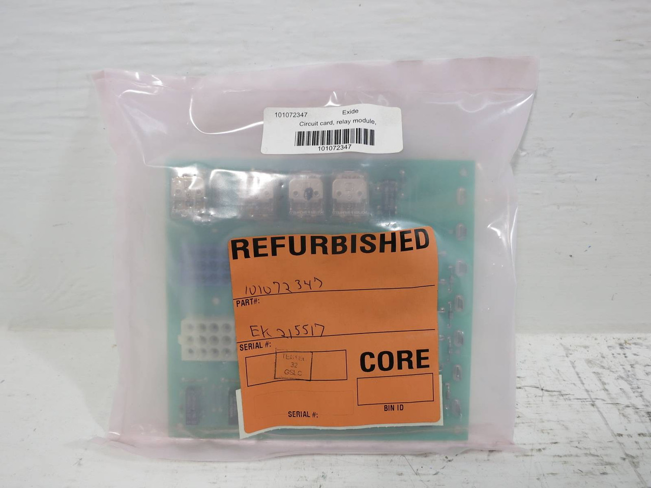 Image of Refurbished Exide 101072347 Relay Module Circuit Board Card PLC