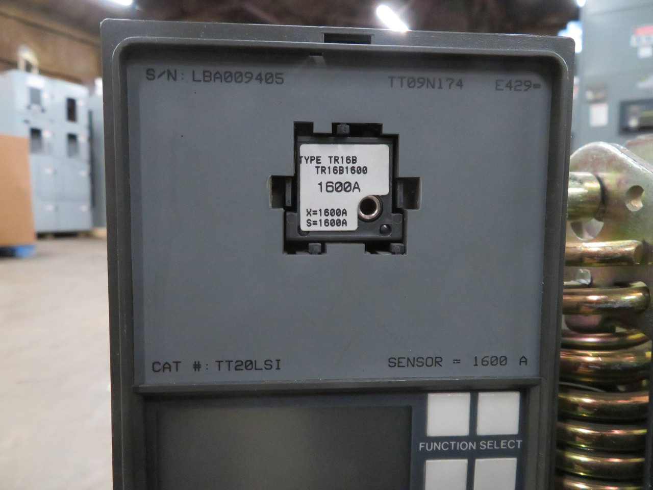 GE AKR-9D-50 1600 Amp Air Breaker MO DO LSI MVT Plus TT20LSI 1600A Rating Plug (NP2273-3)