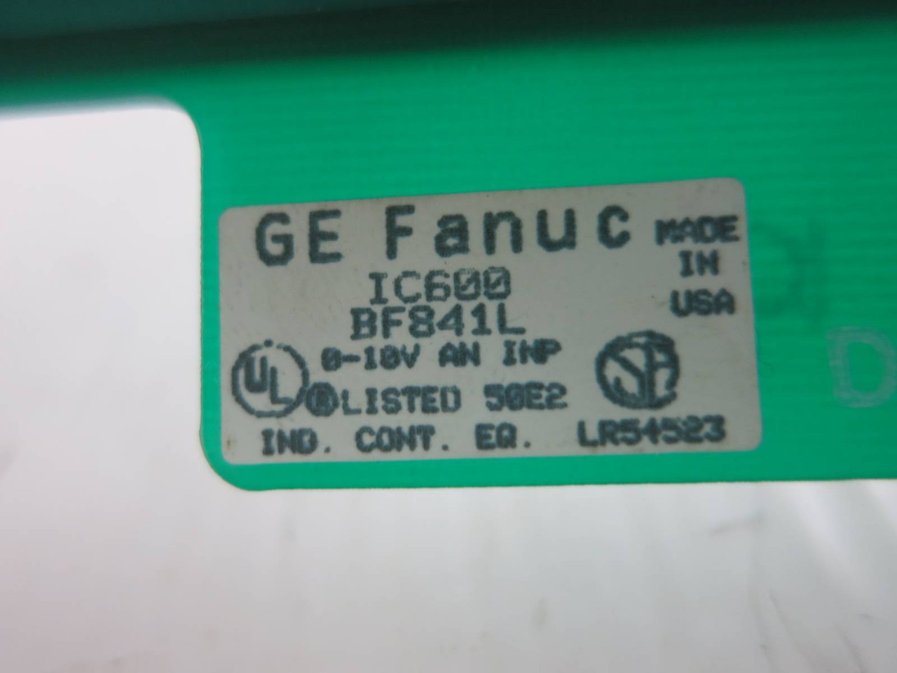 GE Fanuc Series 6 IC600-BF841L Analog Input Module PLC IC600BF841L (TK4889-1)