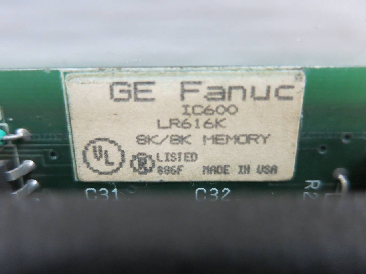 GE Fanuc Series 6 IC600-LR616K 8K/8K Memory Module PLC IC600LR616K Series Six (TK4906-1)