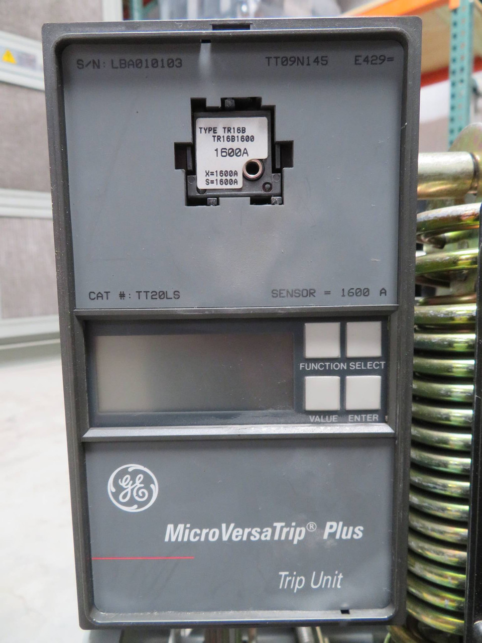 GE AKR-9D-50 1600 Amp Air Breaker MO DO LS MVT Plus TT20LS 1600A Rating Plug (NP2297-2)