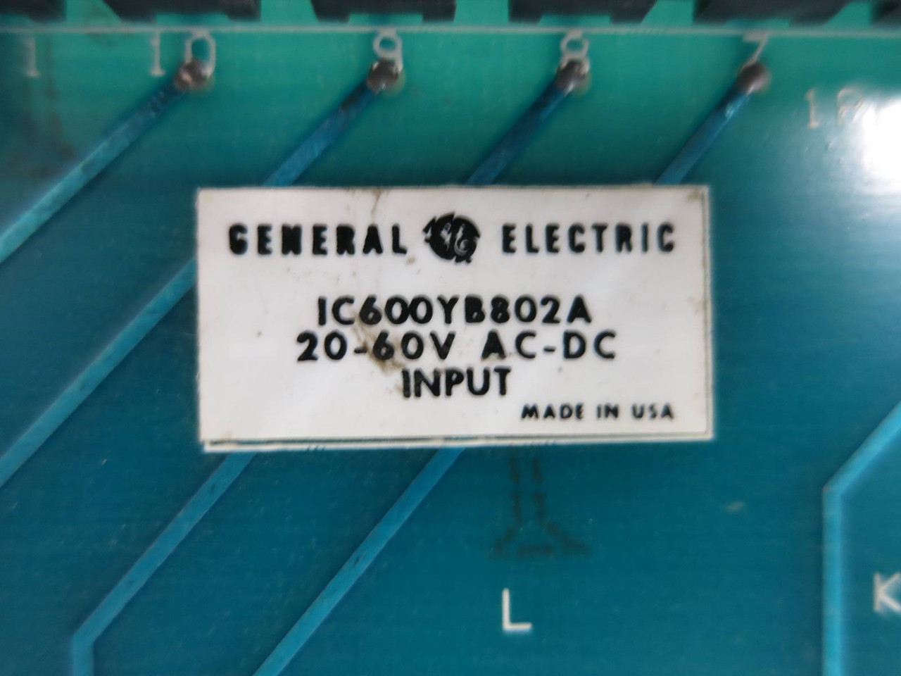 GE Fanuc Series 6 IC600-YB802A 20-60V AC-DC Input Module PLC IC600YB802A (TK4917-2)