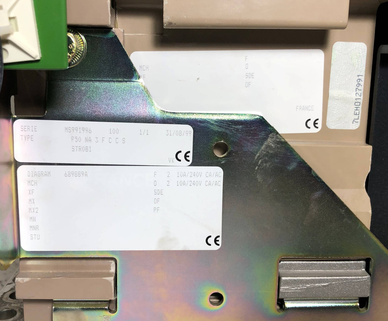 Square D MP50NA 5000A Masterpact Bolt-On Molded Case Switch in Cradle 5000 Amp (EM3471-1)