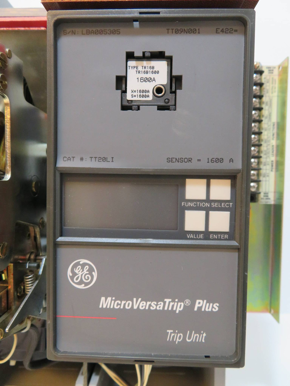 GE Power Break 1600A TP1616TTCR LI Circuit Breaker Aux 1600 Amp General Electric (NP2302-5)