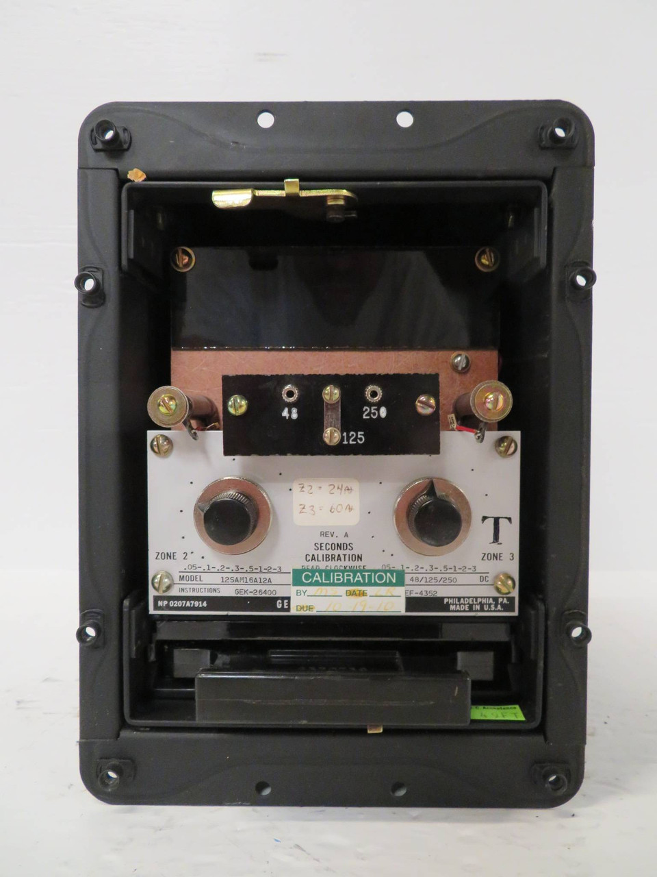 General Electric 12SAM16A12A Static Timing Relay GE SAM 48/125/250 V DC (NP2307-6)