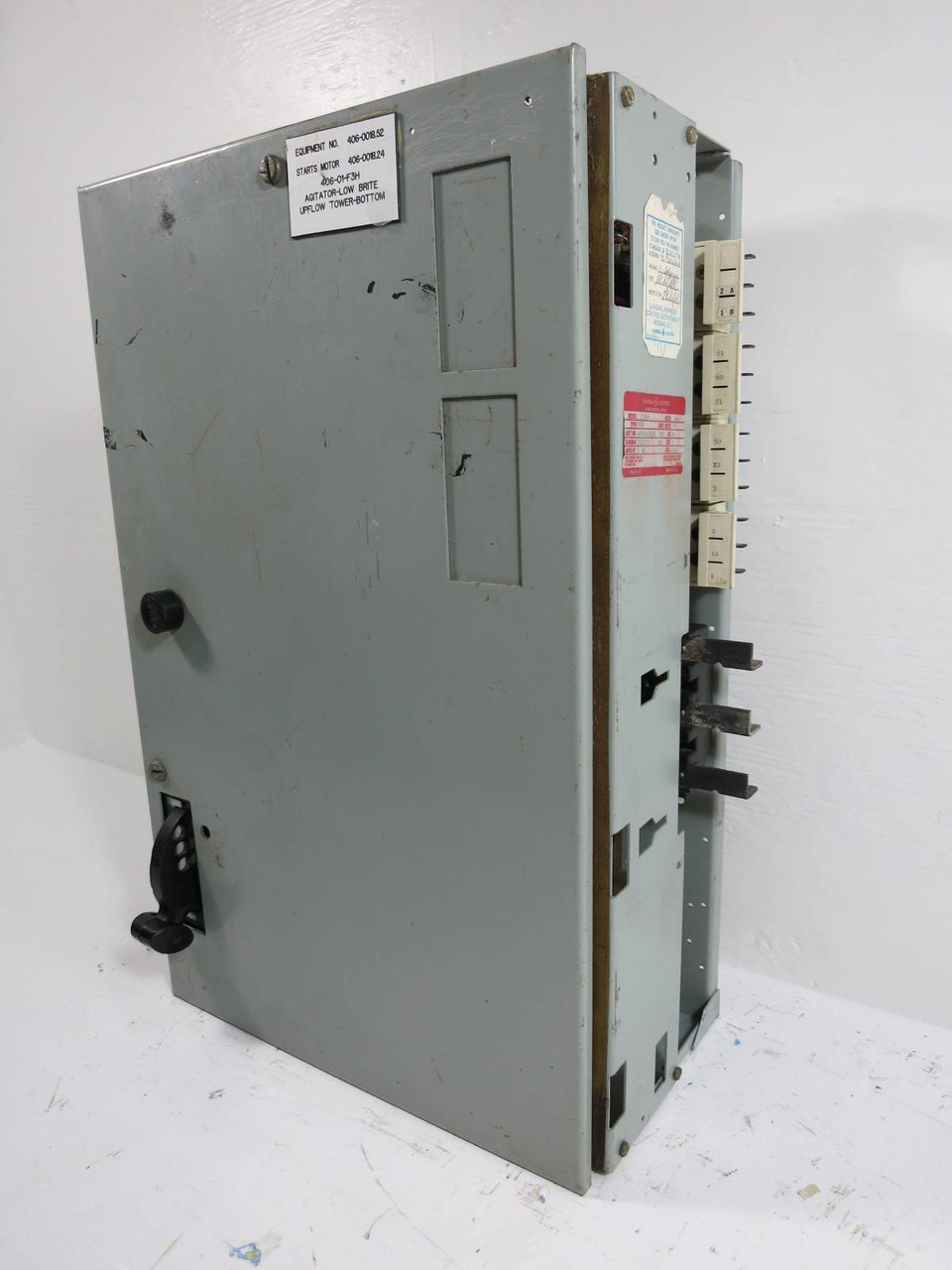 General Electric GE 8000 Size 3 Starter 60 Amp Fusible 24" MCC Bucket w/ Door (TK4940-1)