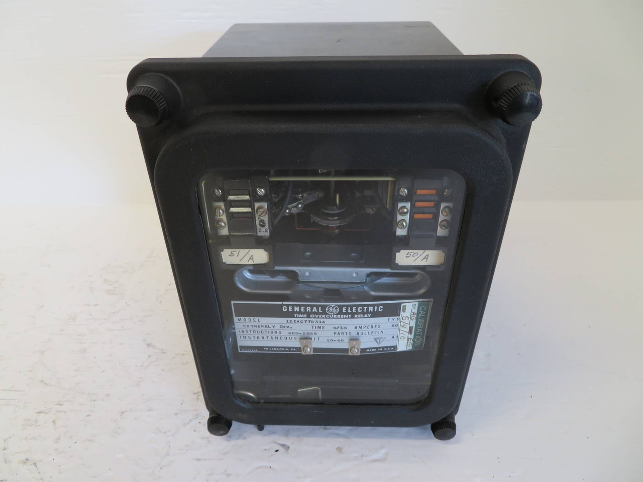 General Electric 12IAC77B31A Time Overcurrent Relay Extremely Inverse GE IAC 60 (NP2316-4)