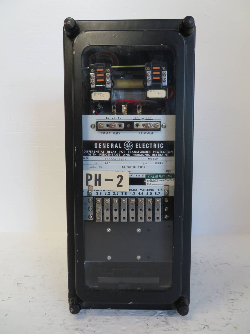 GE 12BDD15B16A Differential Relay Transformer Protection Harmonic Restraint BDD (NP2318-1)