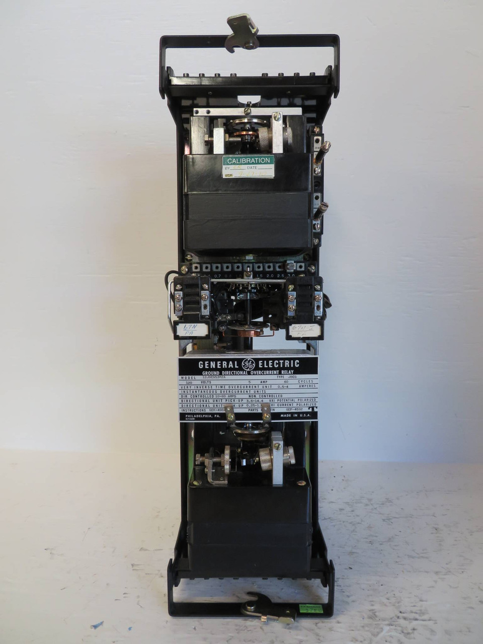 General Electric 12JBCG53M2A Ground Directional Overcurrent Relay GE 120V JBCG (NP2322-1)