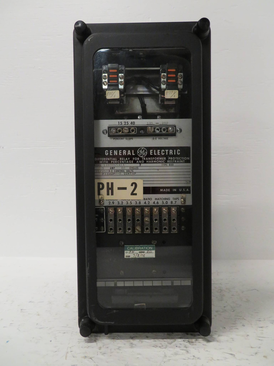 GE 12BDD15A15A Differential Relay Transformer Protection Harmonic Restraint BDD (NP2325-4)